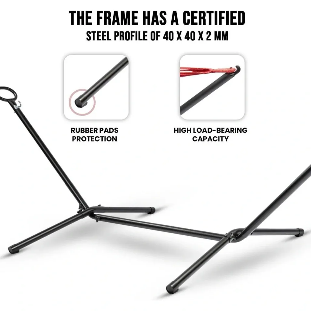 Pro Garden Standard für Hängematte - Metall - Schwarz