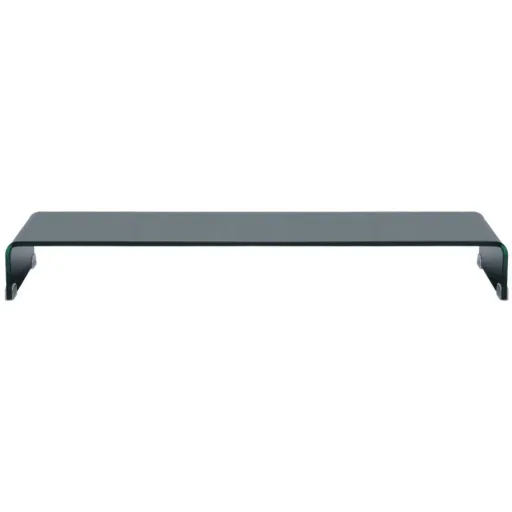 TV-Schrank/Monitorständer schwarz 120x30x13 cm Glas