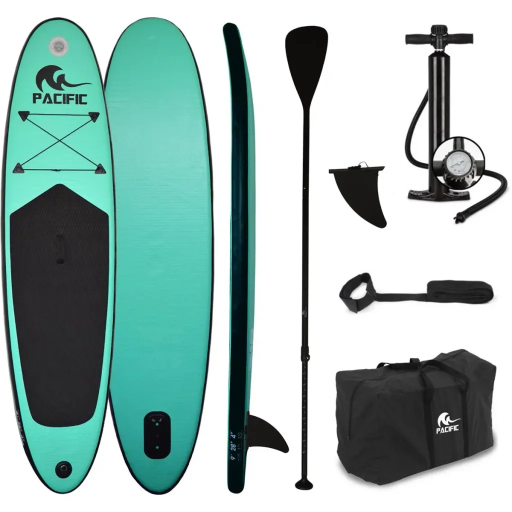 Pacific Ocean Green Sup Board mit FREE SUP Chair- Special Edition - 285 cm - 6 Stück- Grün - bis zu 100kg