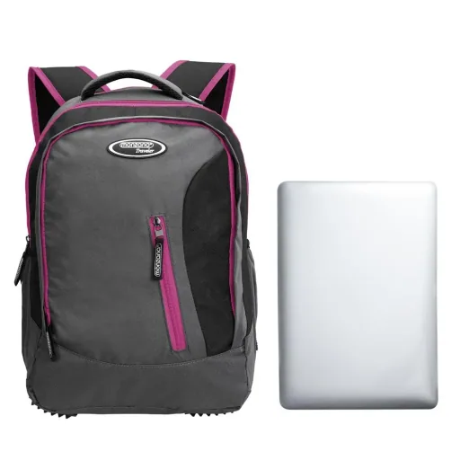 Monzana Sport- und Freizeit Rucksack 35L grau/rosa