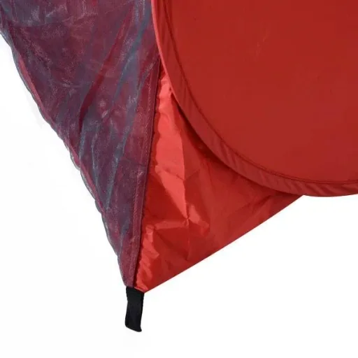 Wurfzelt Pop Up Zelt Strandmuschel Campingzelt rot