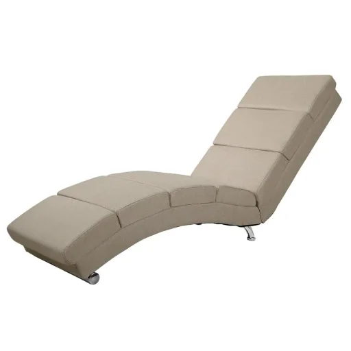 Relaxliege London Sand Webstoff