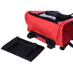 2in1 Hundetrolley Transporttasche Tragetasche Tiere Rucksack Trolley rot