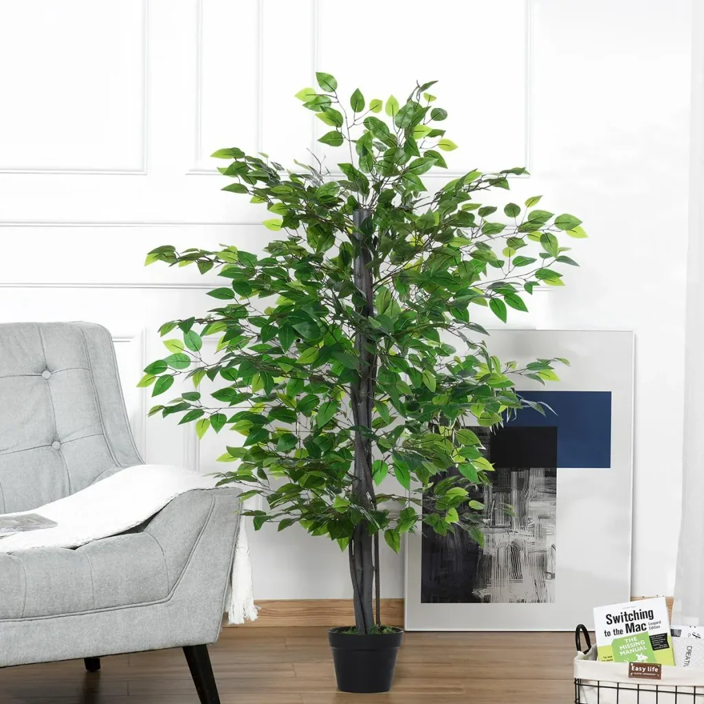 Künstlicher Banyan Baum Dekoration Massivholz Kunstbaum Innensimulation Baumdekoration Wohnzimmer 20 x 145 cm