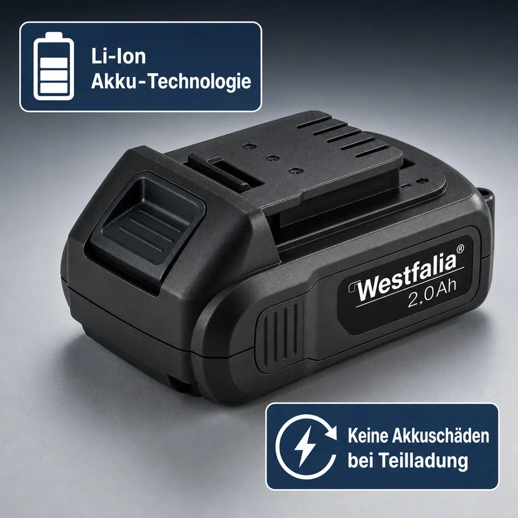 Akku-Schlagbohrschrauber 18 Volt Li-Ion WABS18BL inklusive 2 Akkus 2,0 Ah und Ladegerät 2,4 Ah