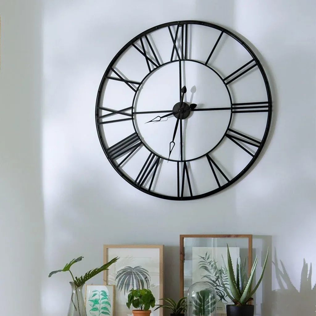 Vintage-Uhr - 70 cm - Schwarz
