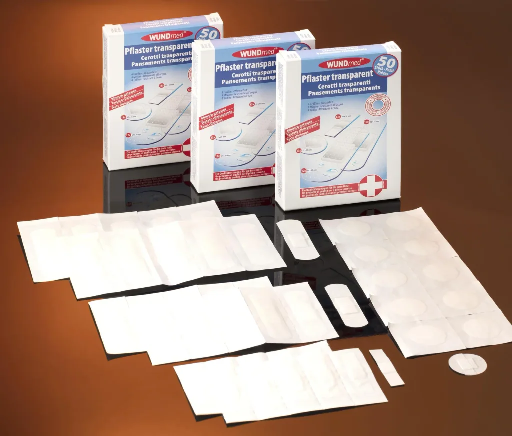 Pflaster, transparent 150-teilig