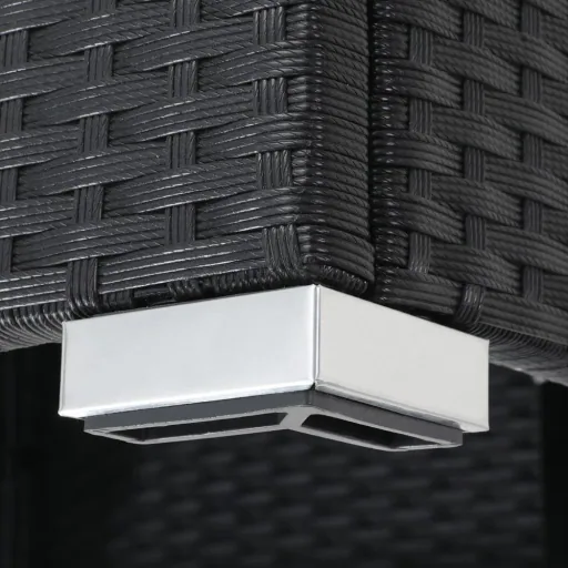 Polyrotan XL Lounge-Set 26-tlg. Schwarz