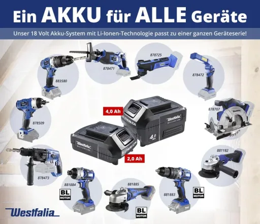 18V Winkelschleifer BL 125 mm - mit Akku und Ladegerät -