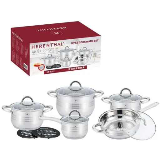 Herenthal - Komplettes 12-teiliges Kochgeschirr-Set