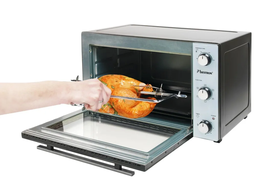 Grill-Backofen mit Drehspieß, Umluftfunktion, 31 Liter, 1500 Watt