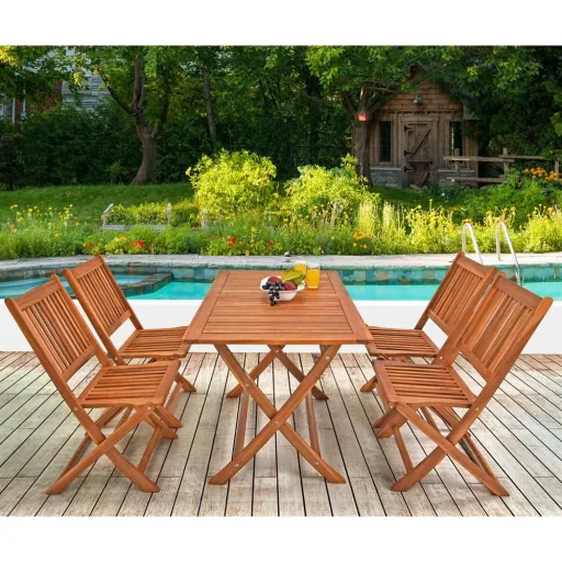 Gartenset 'Sydney' 5-teilig - Akazienholz - FSC-zertifiziert