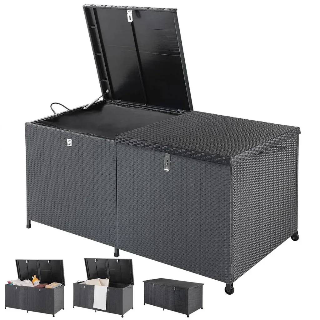 Aufbewahrungsbox für Kissen - Polyrattan