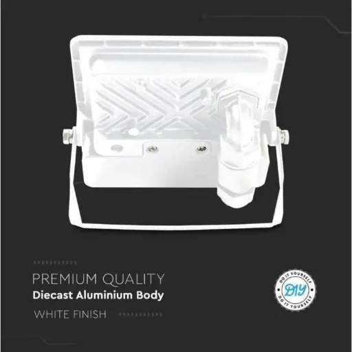 VT-118S LED-Flutlicht mit Sensor - 10 W - 735 Lm - 6500K - Weiß