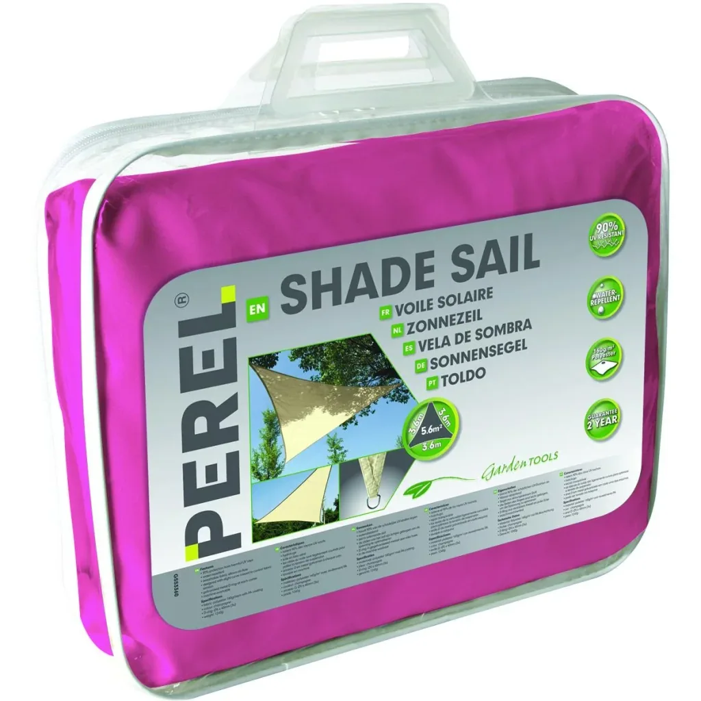 sonnensegel - dreieckig - 3.6 x 3.6 m x 3.6 m - fuchsia