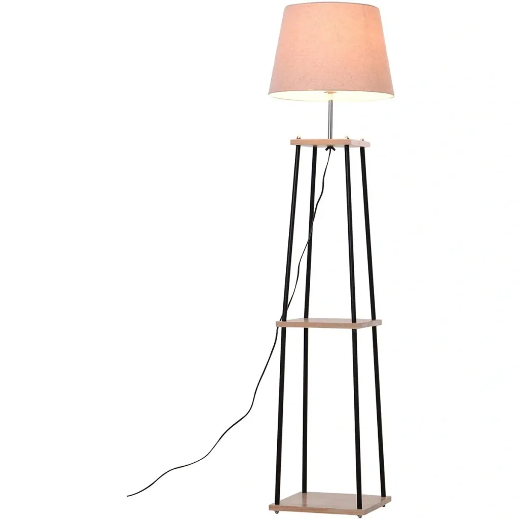 Stehlampe mit 2 Ablagen