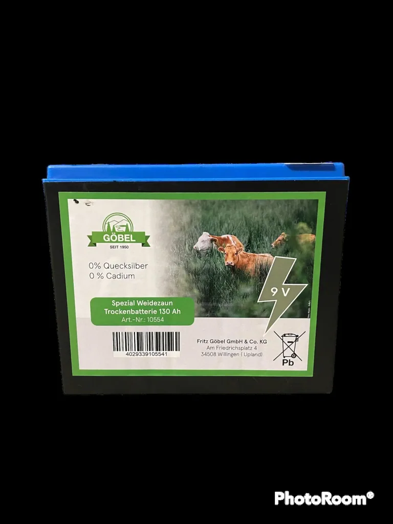 Weidezaunbatterie Profi 130, 9 Volt - Zink/Kohle