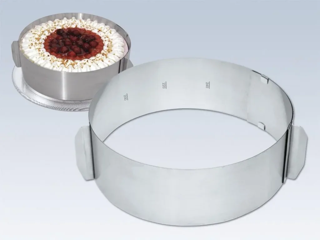 Variabler Tortenring mit Skala, von 16-30 cm