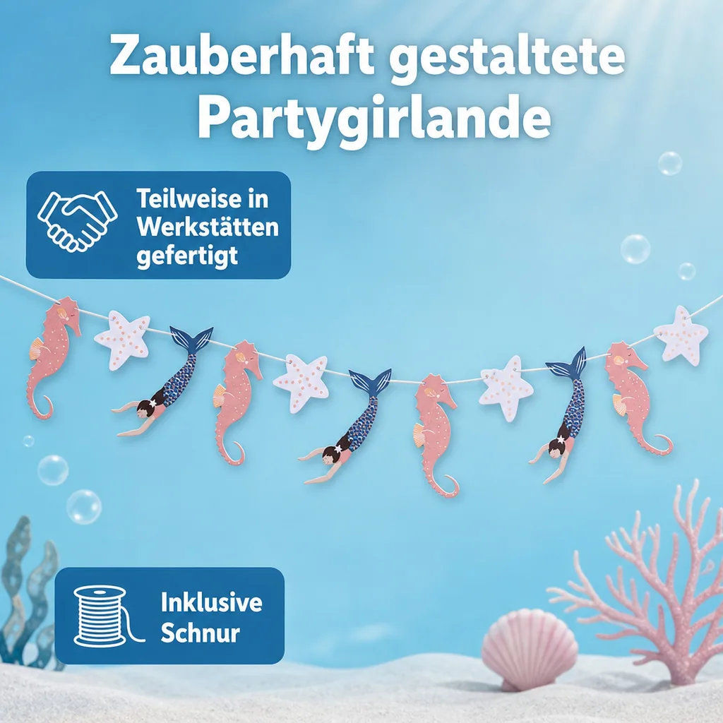 Ava & Yves Partygirlanden Meerjungfrau