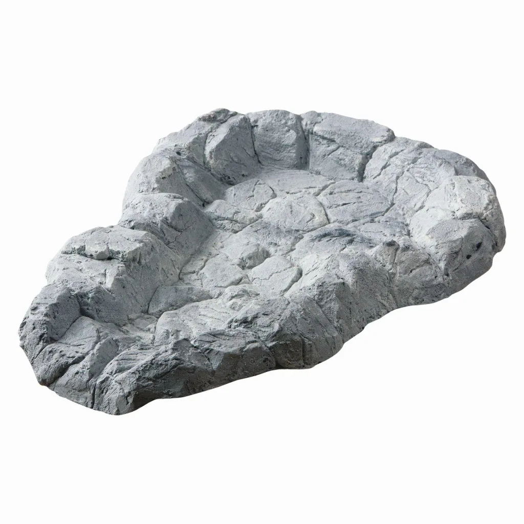 Systembachlauf, felsgrau, ca. 68 x 87 cm, mit Pumpenanschluss