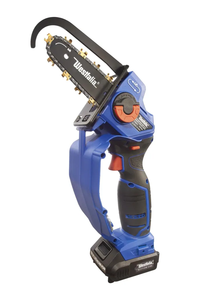 SET X-SAW Pro 4 Ah, Akku-Einhand-Powersäge mit 18 V LI-ION Akku 4 Ah + Schnellladegerät + Gürtel-Clip und Multispray