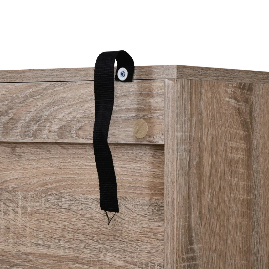 Schrank mit 4 offenen Fächern, 2 Schubladen und 1 Türschrank