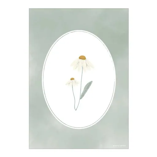Little Dutch Poster Kamille oliv "Wild Flowers"  zweiseitig