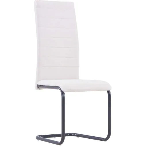 Esszimmerstühle 2tlg. Stoff creme