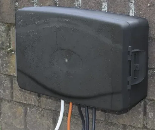 Outdoor Elektro-Box XXL mit Steckdosenleiste und Zeitschaltuhr