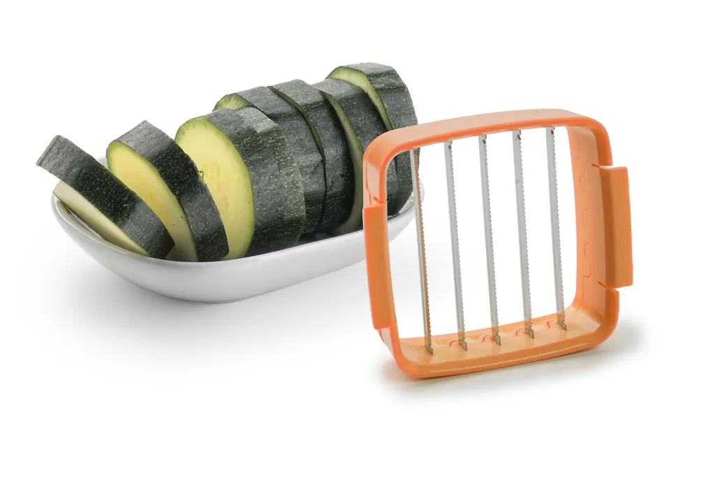 5 in 1 Gemüseschneider „Nicer Dicer Quick“, Handgerät, Schwarz/ Orange, 5-teilig