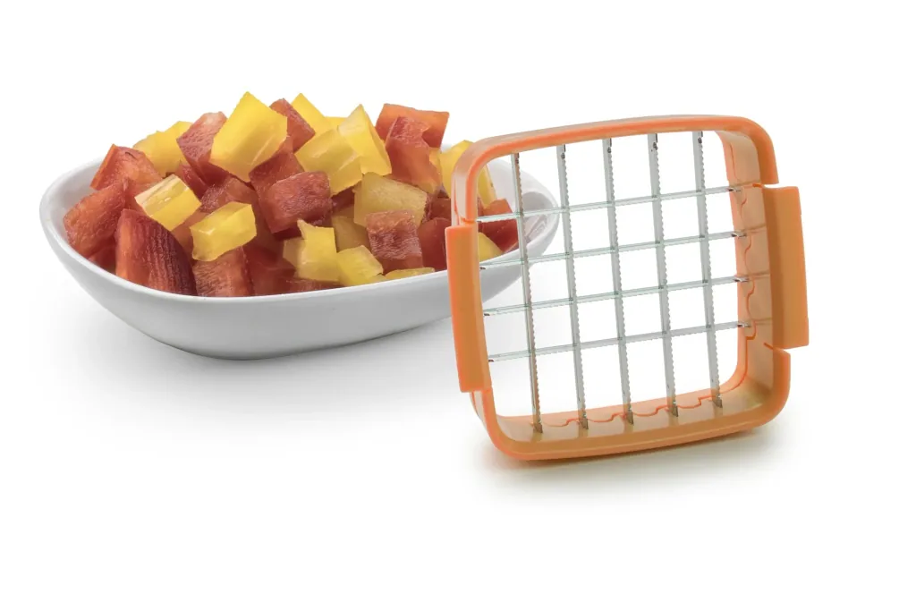5 in 1 Gemüseschneider „Nicer Dicer Quick“, Handgerät, Schwarz/ Orange, 5-teilig
