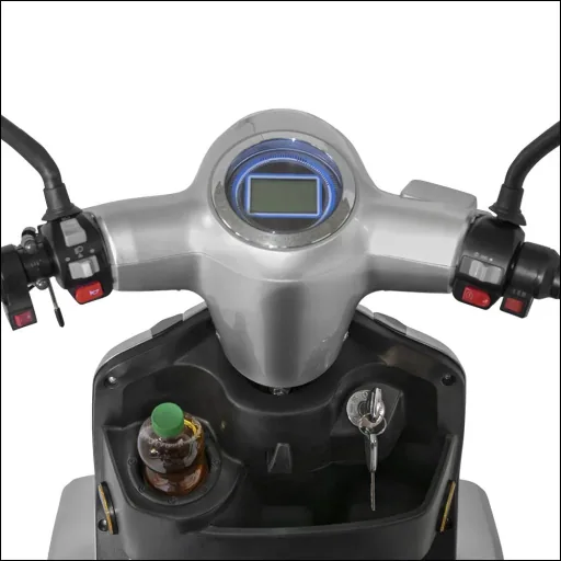 4-Rad E-Mobil Palermo 15 km/h silber