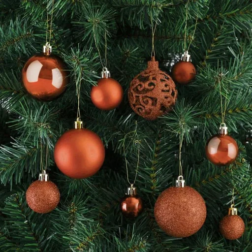 Weihnachtskugeln - Christbaumschmuck - Bronze 100 Stück.