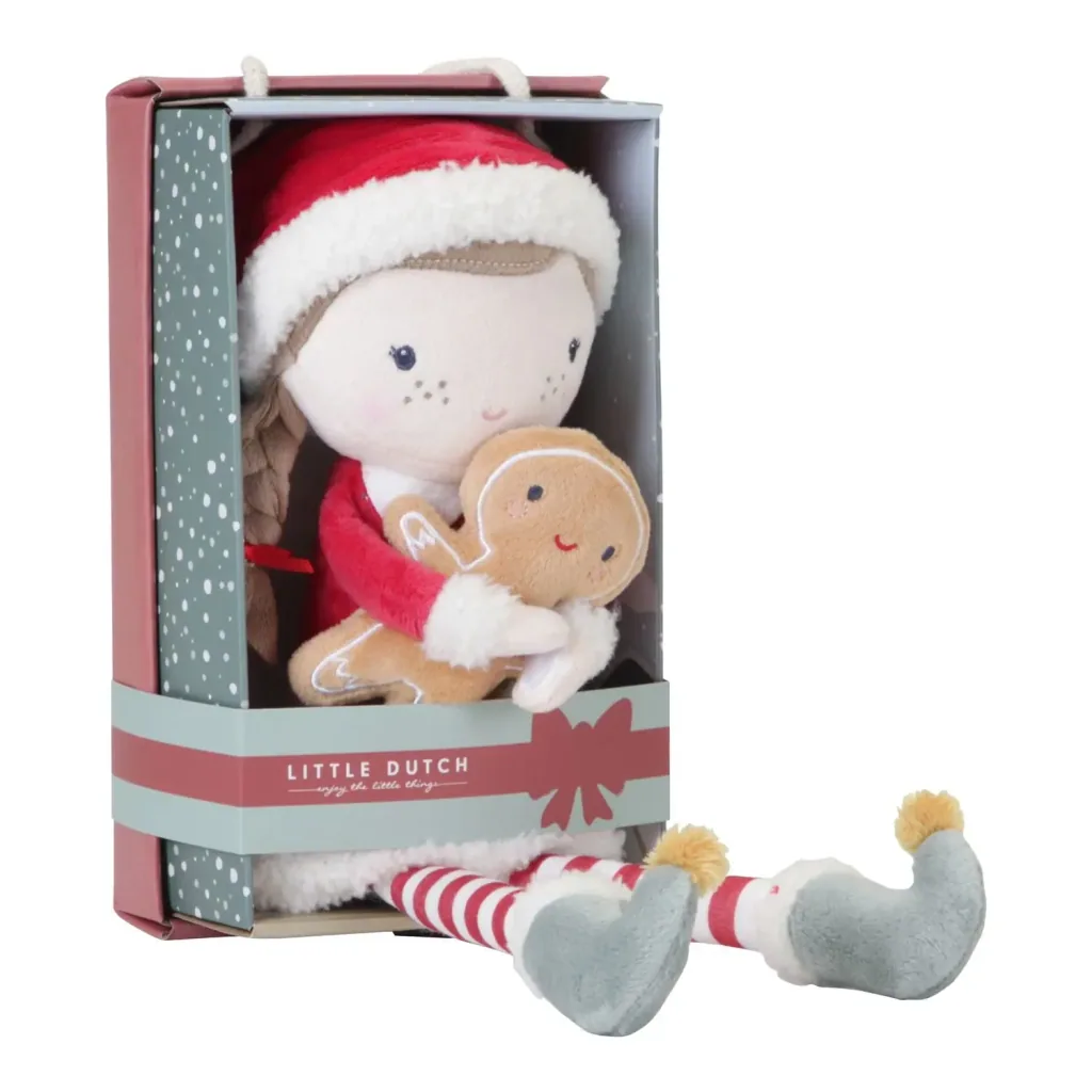 Little Dutch Stoffpuppe, Kuschelpuppe, Weihnachtspuppe - Rosa 35 cm