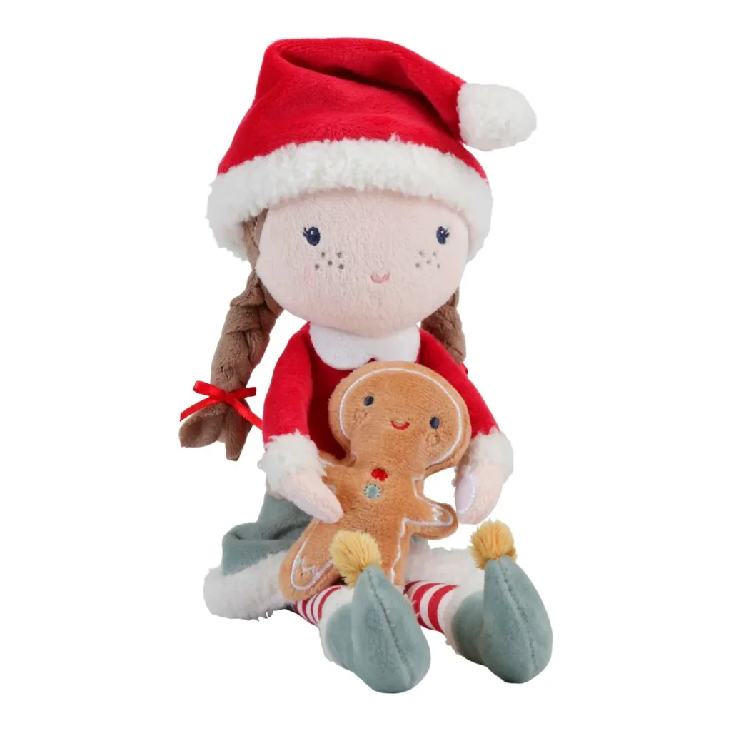 Little Dutch Stoffpuppe, Kuschelpuppe, Weihnachtspuppe - Rosa 35 cm