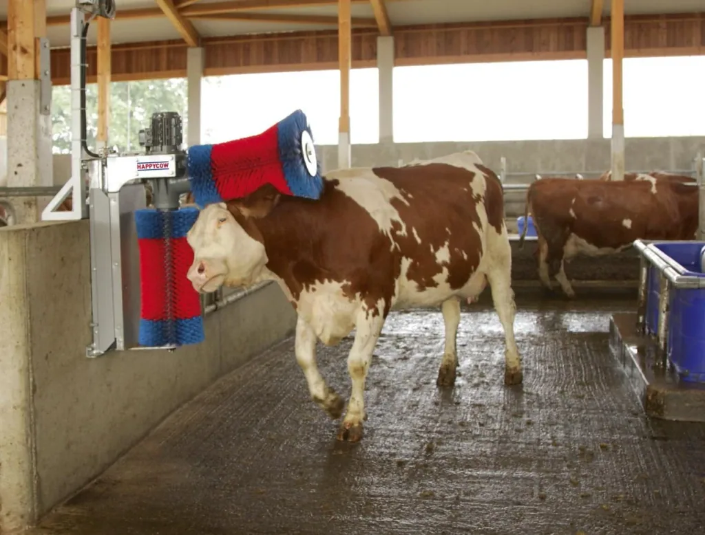 Kuhputzmaschine HappyCow Duo mit hochwertigen Polyamidborsten