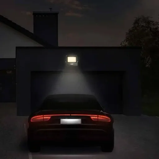 VT-158S LED-Flutlicht mit Sensor - 50 W - 4000 Lm - 4000K - Schwarz