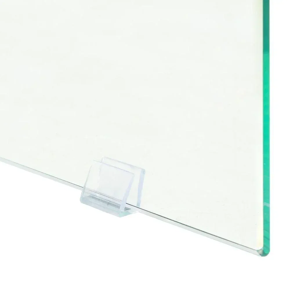 Couchtisch 110x55x40 cm MDF und Glas Farbe Eiche