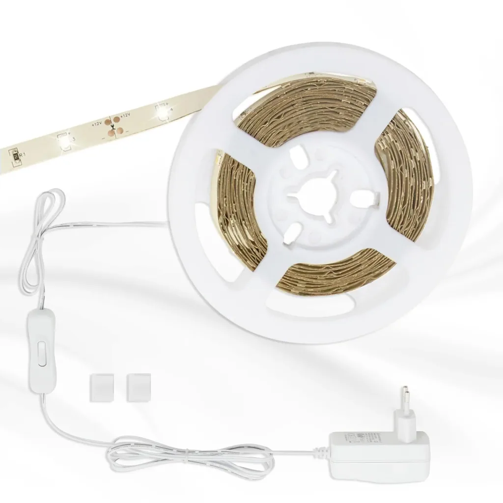 LED-Band, 3 m, weiß, 90 LEDs, 3.000 K, 10 Watt