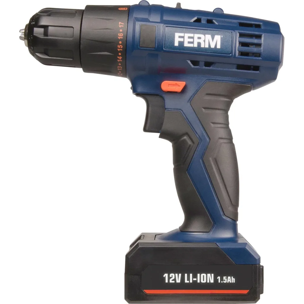 CDM1119 Li-Ion Akku-Bohrmaschine - 12V/1.5Ah - LED-Arbeitsleuchte - Inkl. Schellladegerät und 2 Batterien - Zwei doppels