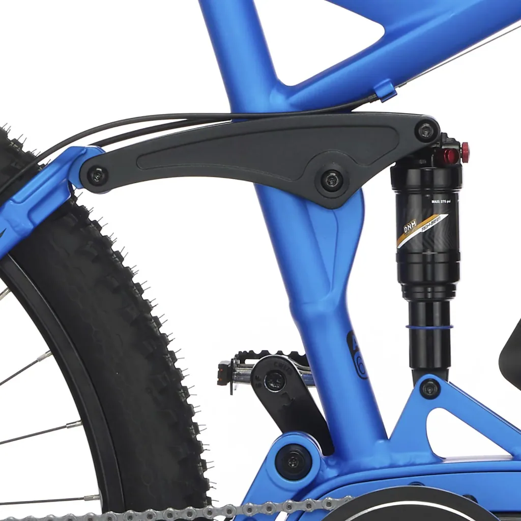 Unisex E-Bike MTB, 27,5 Zoll, Rahmengröße 48cm, 10-Gang Kettenschaltung, blau matt, MONTIS EM 1862