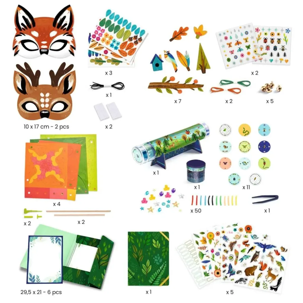 Djeco Bastelset, Kreativitätsset - DIY: Box Natur