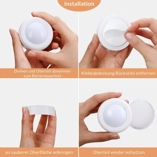 LED-Lampe 6er-Set Skab Bunt mit Fernbedienung