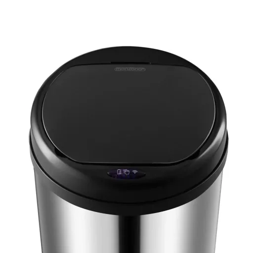 Automatischer Edelstahl-Mülleimer mit Sensor - 56 L - Silber