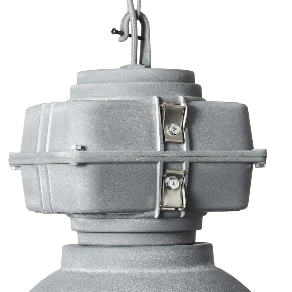 2x Hängelampe Anouk XL mit Raster 93680/70 Beton 48cm inkl. 2x warme Lampen