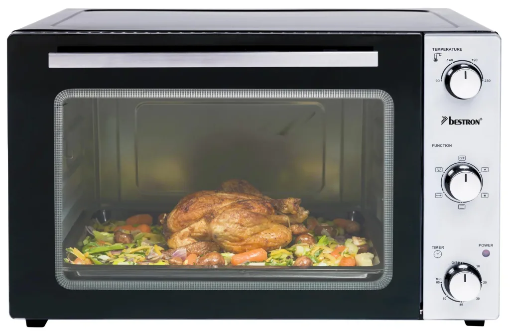 Grill-Backofen mit Drehspieß, Umluftfunktion, 45 Liter, 1800 Watt