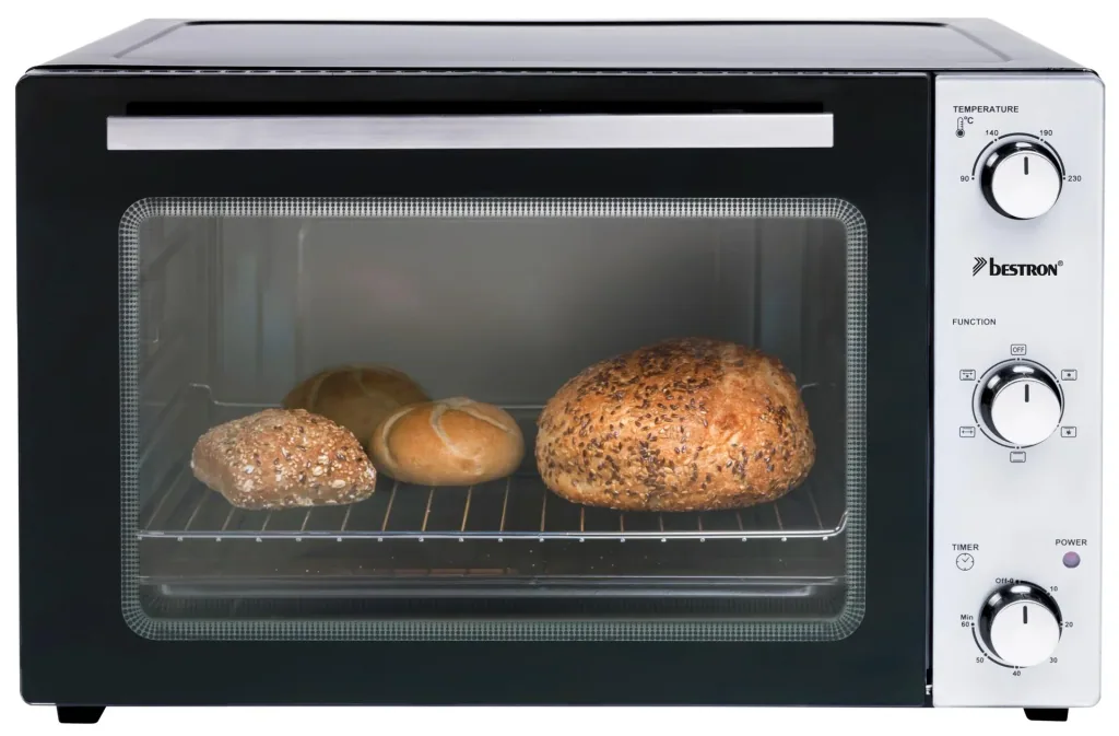 Grill-Backofen mit Drehspieß, Umluftfunktion, 45 Liter, 1800 Watt