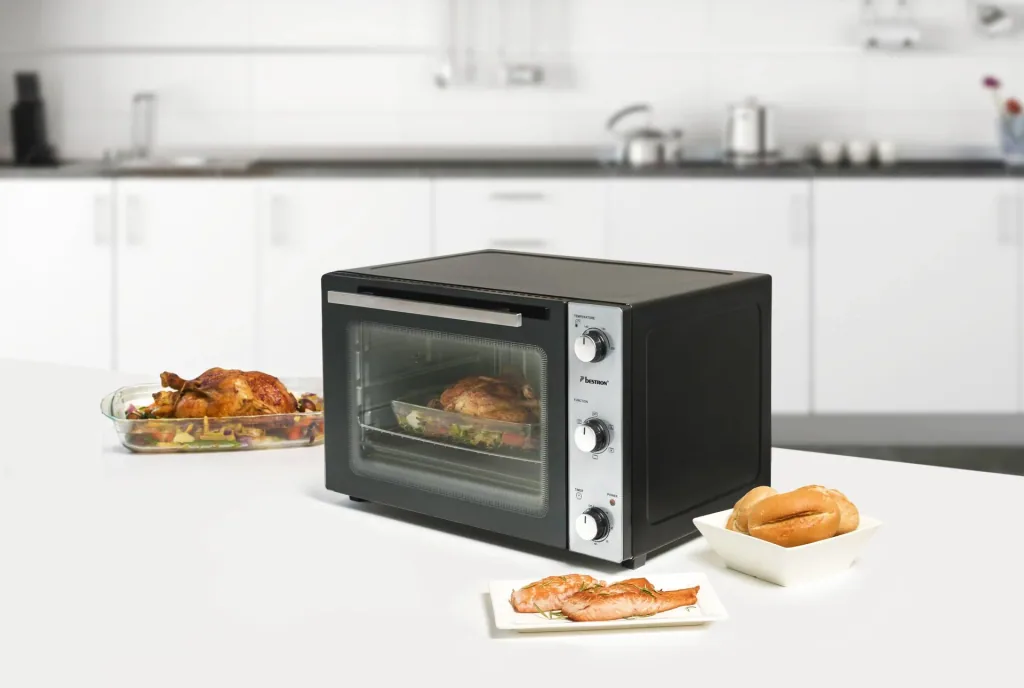 Grill-Backofen mit Drehspieß, Umluftfunktion, 45 Liter, 1800 Watt