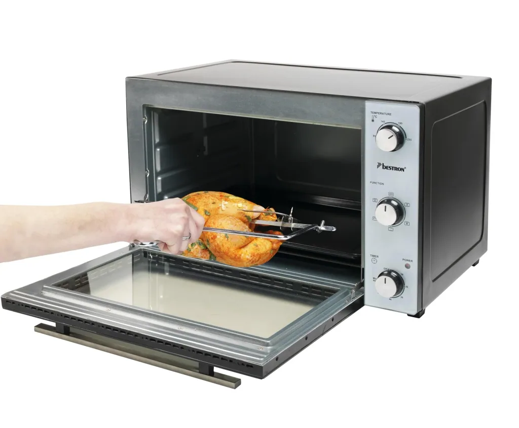 Grill-Backofen mit Drehspieß, Umluftfunktion, 45 Liter, 1800 Watt
