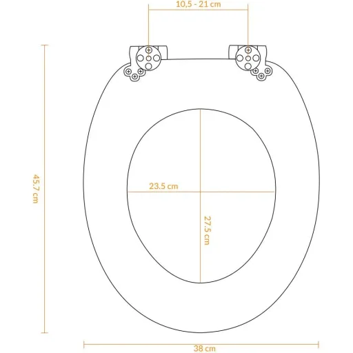 MDF-Toilettensitz mit Absenkautomatik Strand
